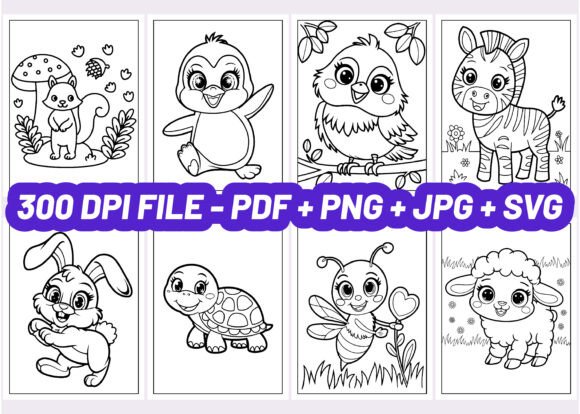 44+ CUTE ANIMALS COLORING PAGES for KIDS
