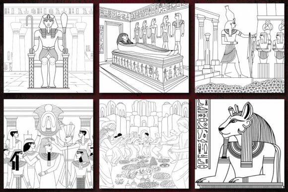 Ancient Egypt Mythology Coloring Pages