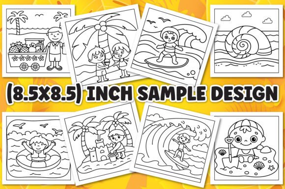 Beach Vacation Coloring for Kids
