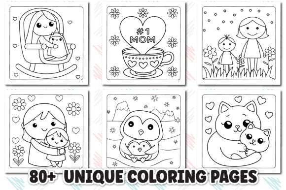 Cute Mother’s Day Coloring Book Kids