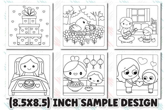 Cute Mother’s Day Coloring Book Kids